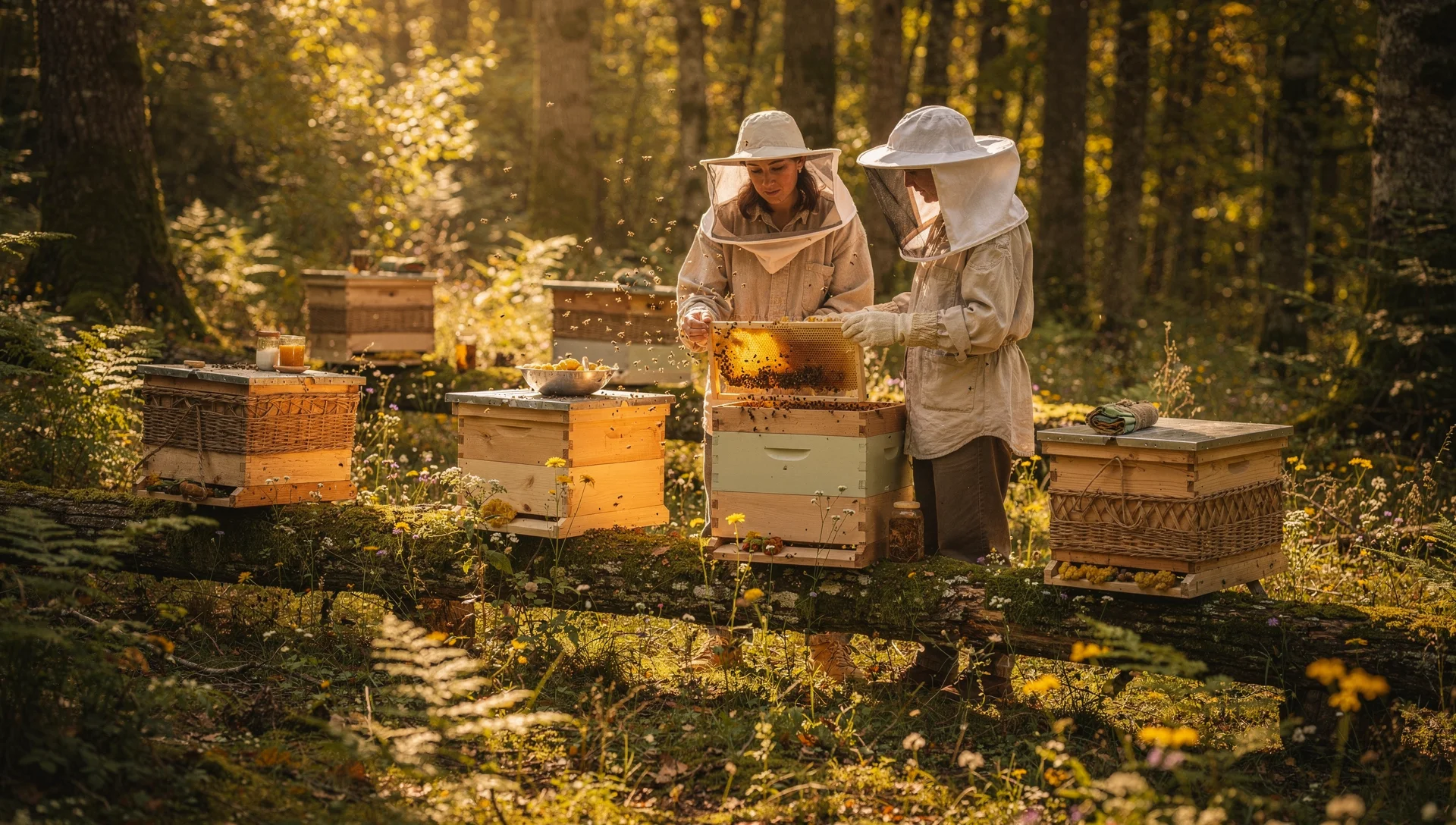 Apicultores con prácticas orgánicas