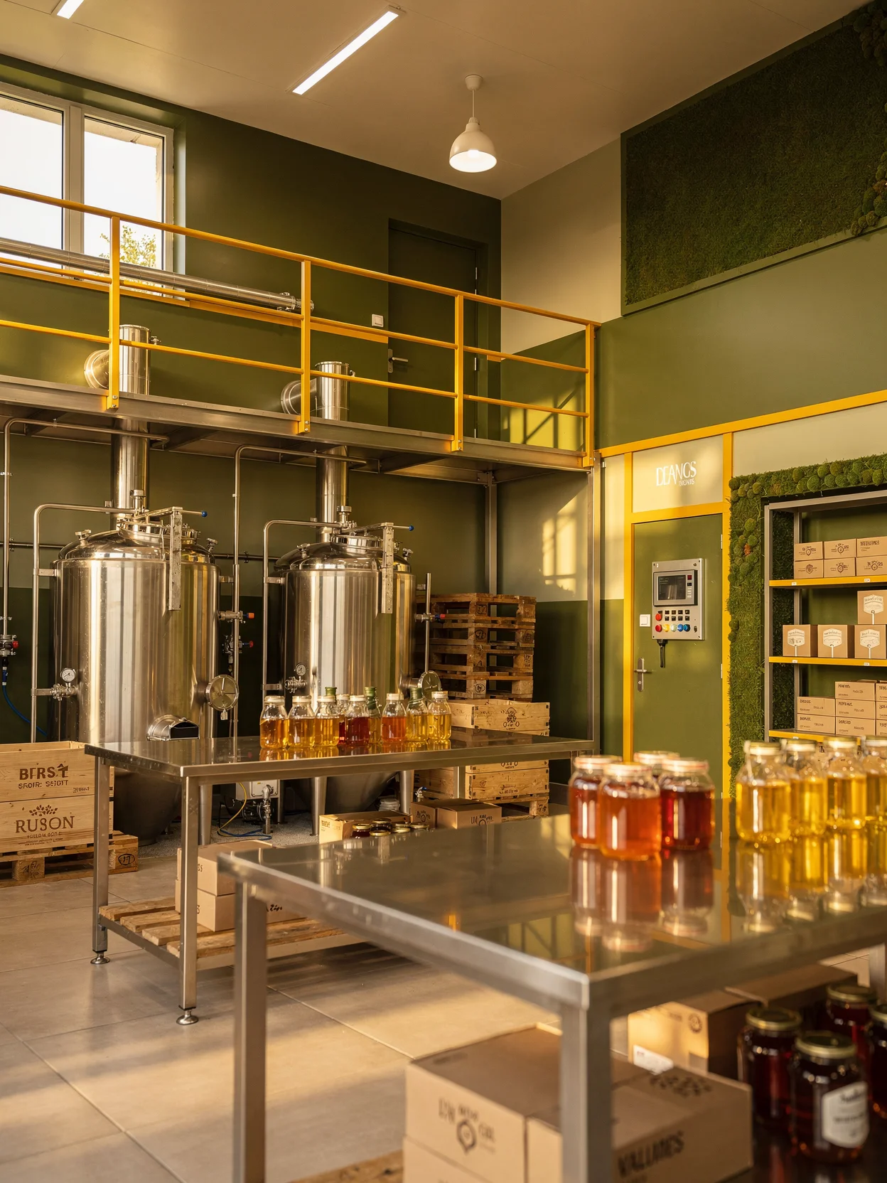 Planta de procesamiento de miel